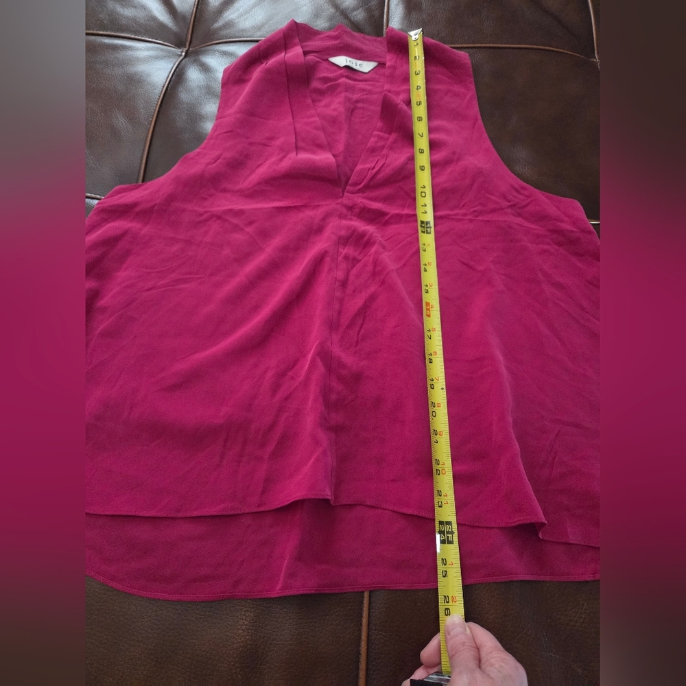 Joie "Ocana" Fuchsia Silk Sleeveless Top Size Large NWOT - Picture 9 of 9